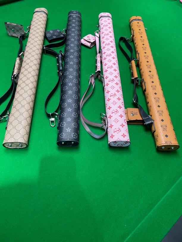 手工杆筒分体1/2双槽分体大头杆筒手工缝制皮革专属巧克包