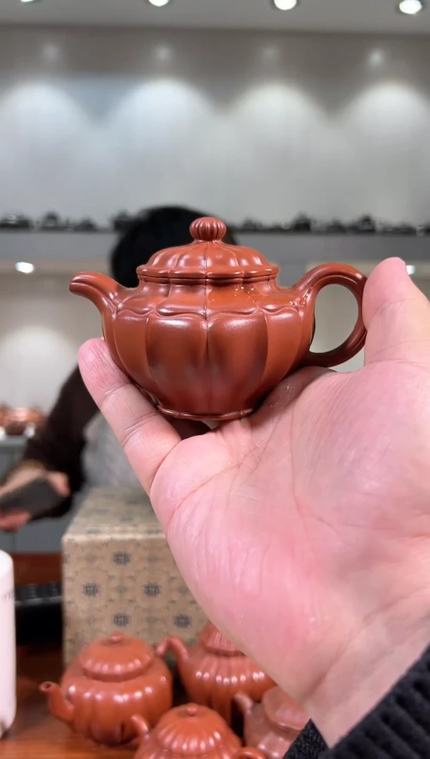 【闪购商品】紫砂茶壶大红袍 筋纹掇只