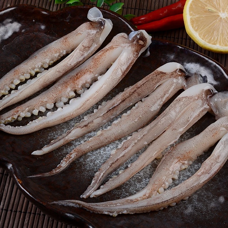 新鲜脆口小鱿鱼须500g/包 速冻海鲜烧烤火锅食材