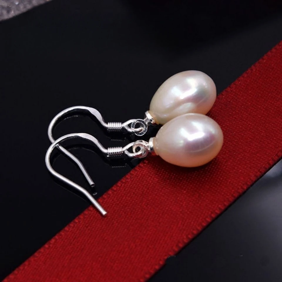 正品S999纯银气质淡水天然珍珠耳环耳坠网红款时尚流行耳饰品