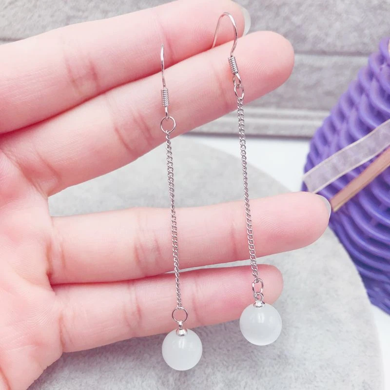 925银耳饰 长款耳坠女时尚网红气质耳饰爆款银饰品超仙