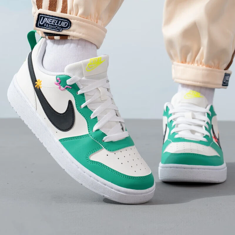 耐克大童鞋2025秋季新款经典低帮运动休闲鞋撞色板鞋HF5750-101