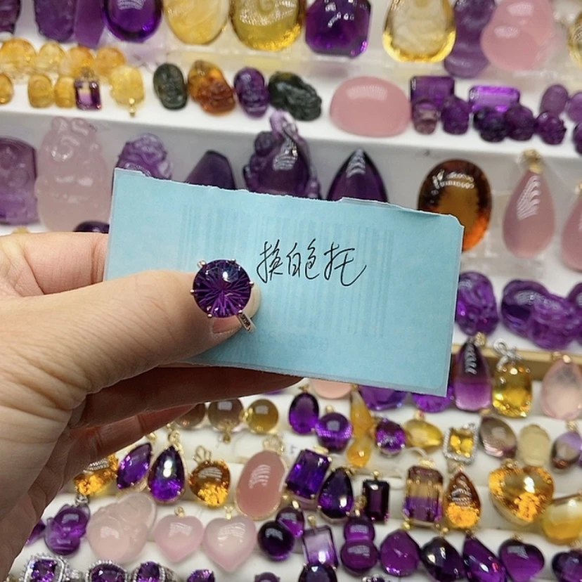 【闪购商品】水晶戒指银S925镶嵌