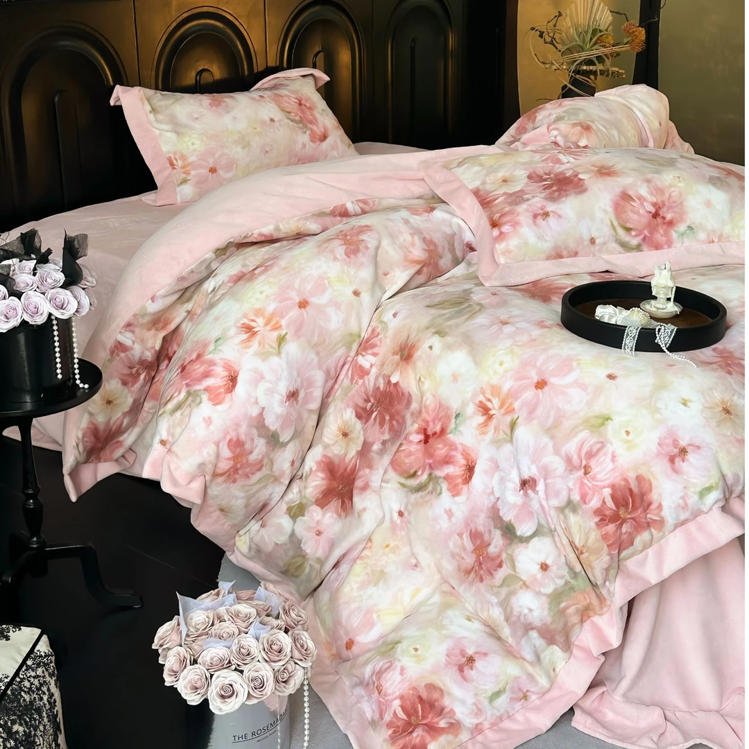 【波斯暖绒】秋冬加厚牛奶绒四件套不掉毛不起静电数码印花四件套