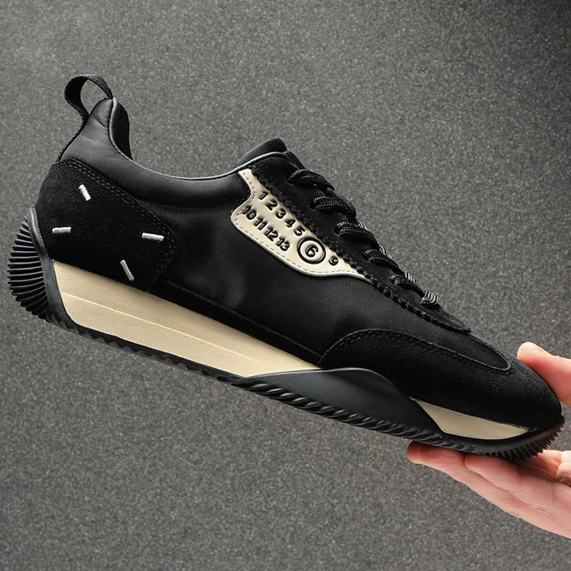 秋季男士真皮百搭轻便透气潮鞋软底低帮休闲鞋时尚潮流阿甘鞋板鞋