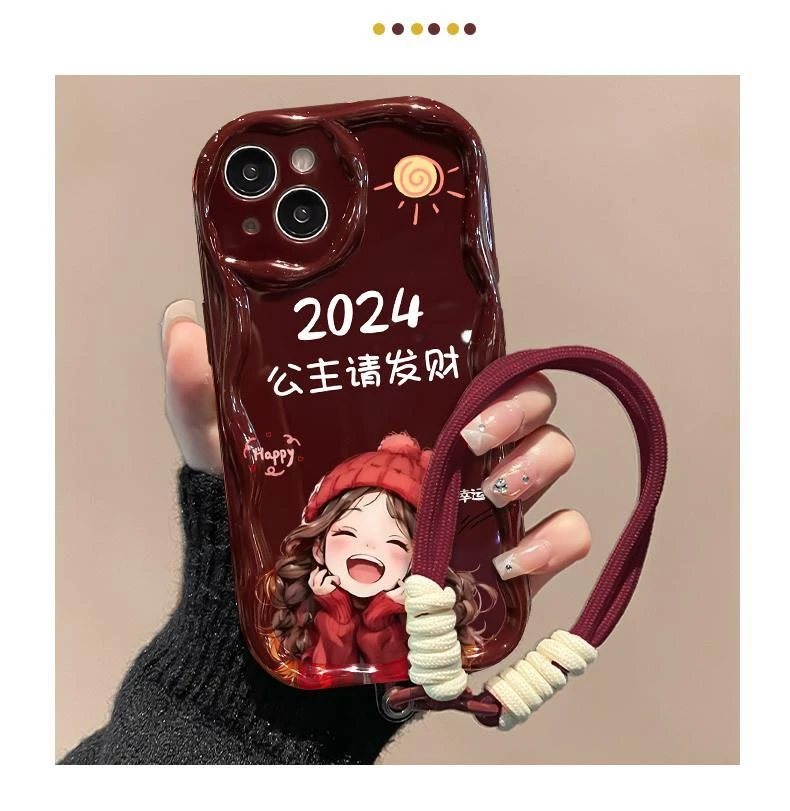 新款苹果iphone15软壳OPPO荣耀华为小米vivo奶油手机壳个性创意女