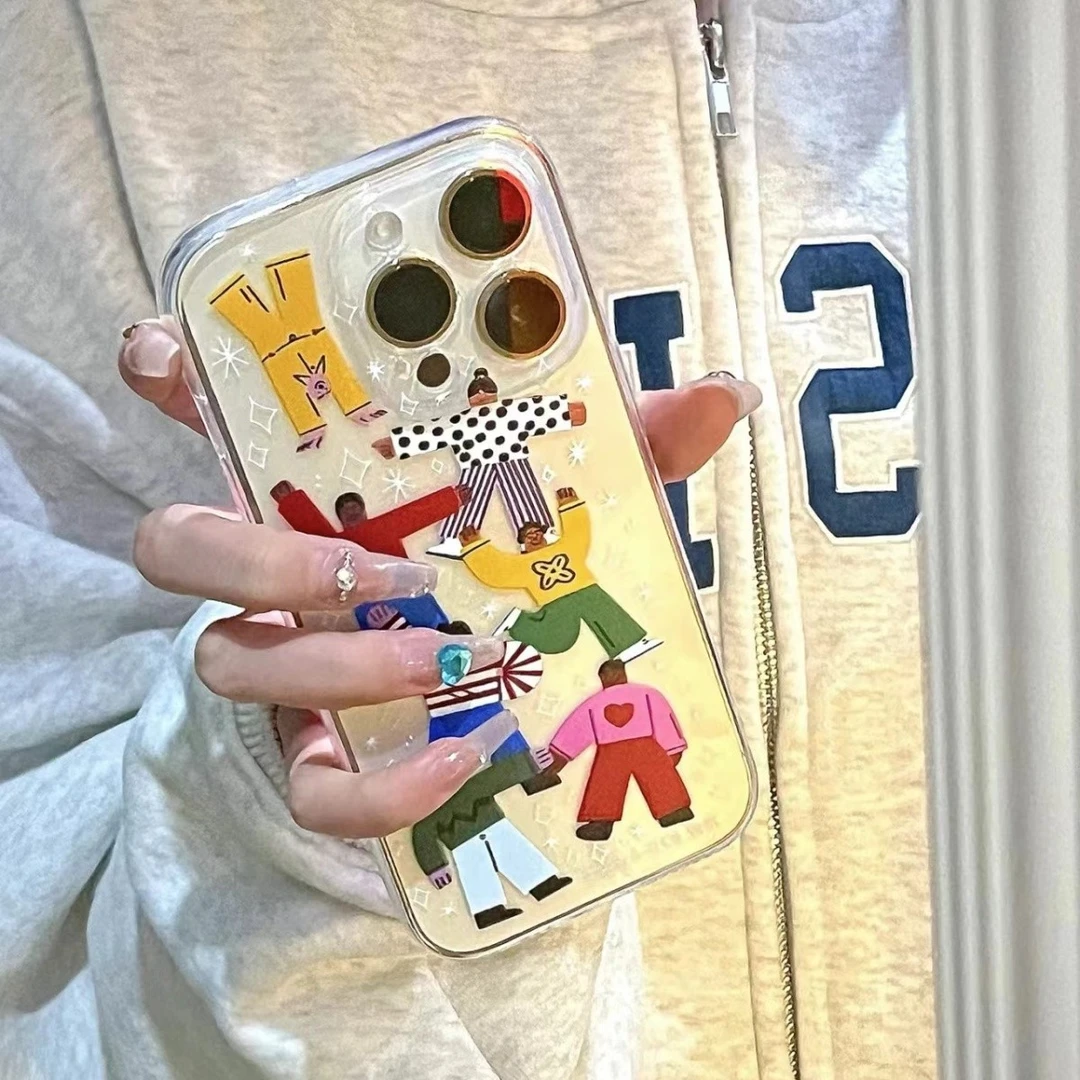 创意个性苹果15iphone14华为vivo小米oppo手机壳卡通全包荣耀软壳