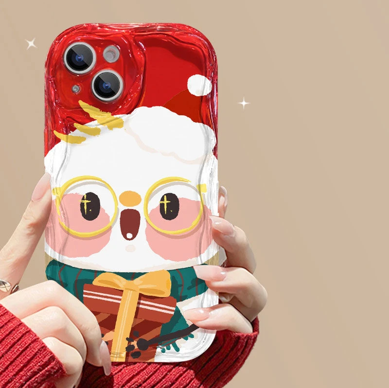 新款苹果iphone15软壳OPPO荣耀华为小米vivo奶油手机壳个性创意女