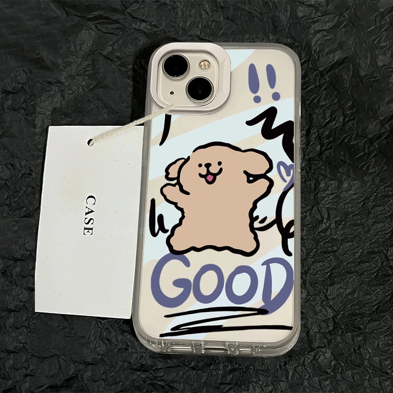 新款苹果iphone15软壳OPPO荣耀华为小米vivo奶油手机壳个性创意女