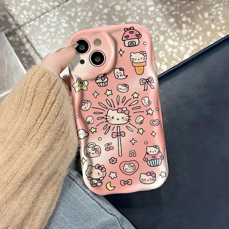 新款苹果iphone15软壳OPPO荣耀华为小米vivo奶油手机壳个性创意女