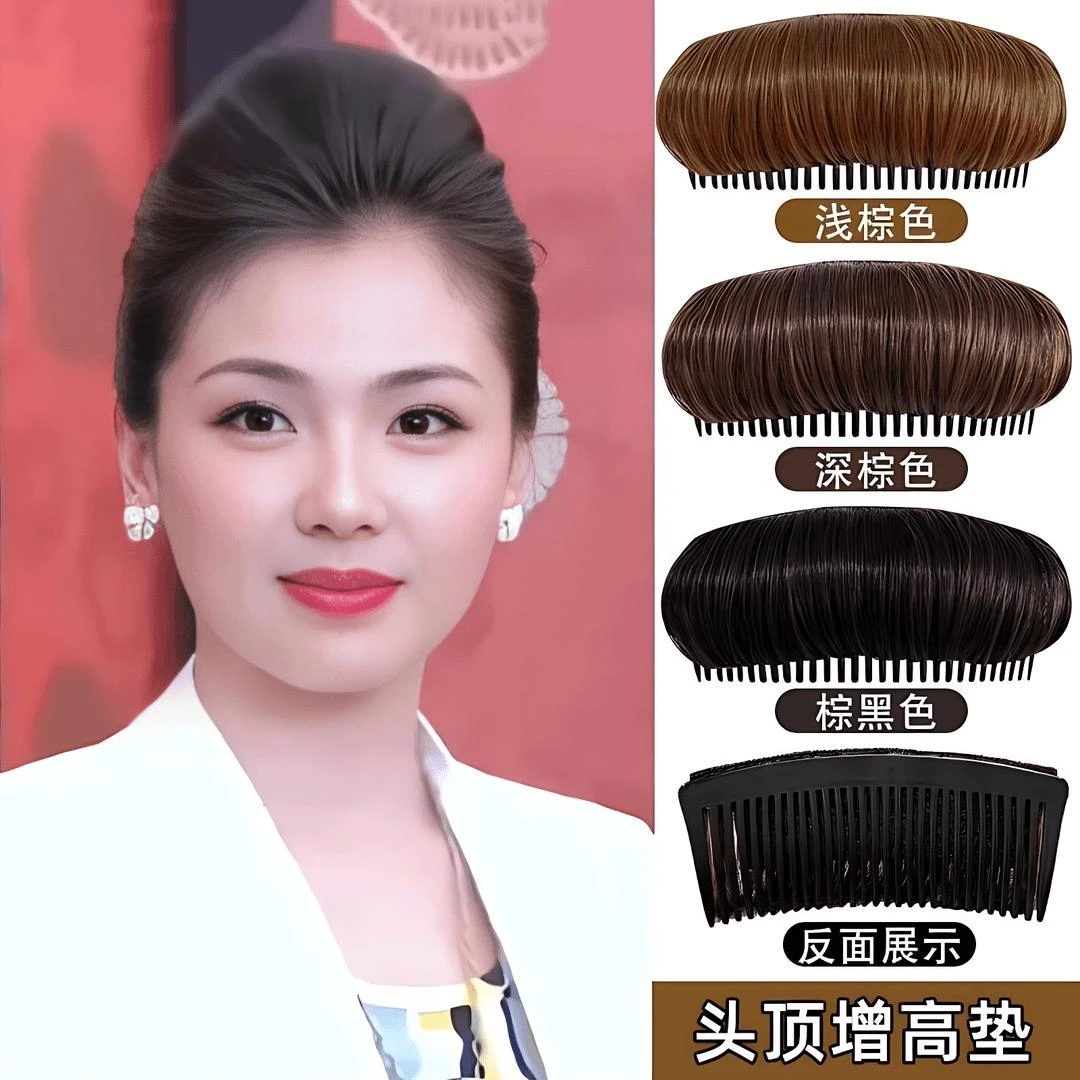 气质垫发颅顶神器头顶补发盘头发垫新款手工增发量梳氛围感假发