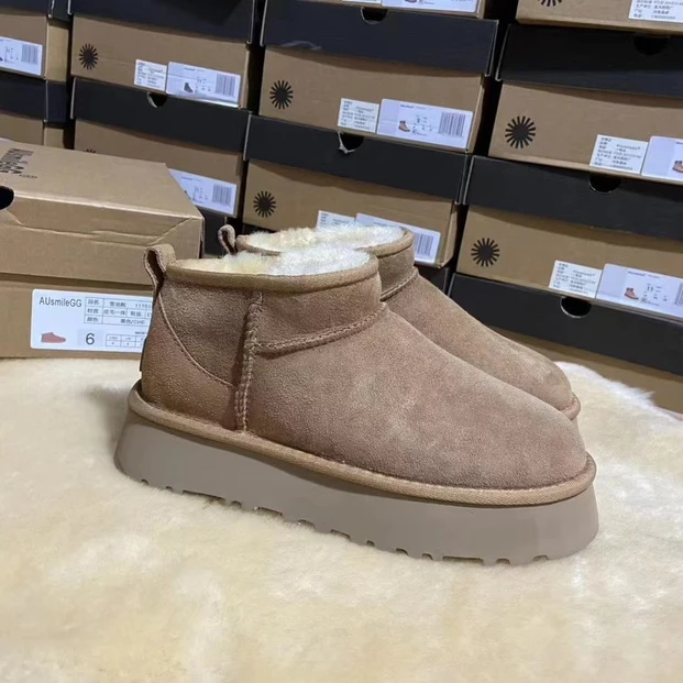 厚底女雪地靴6109-1