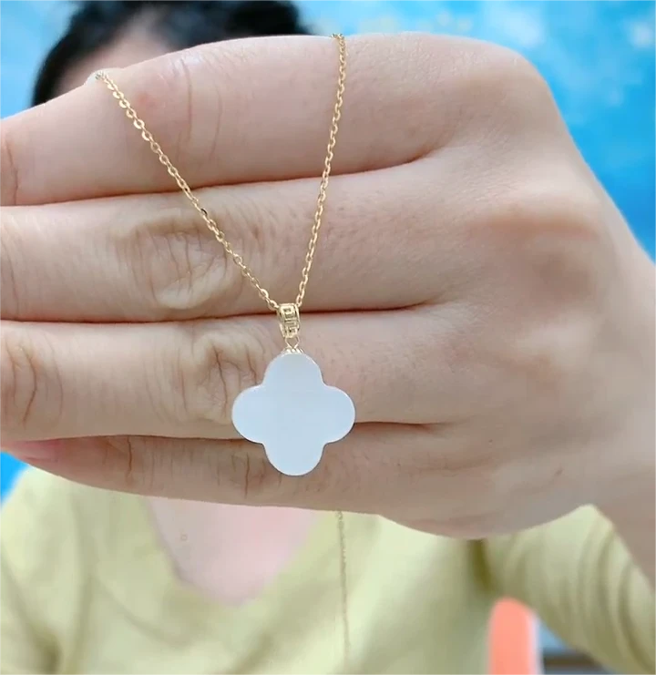 米拉奇 和田玉18k吊坠（不含链）3504-15