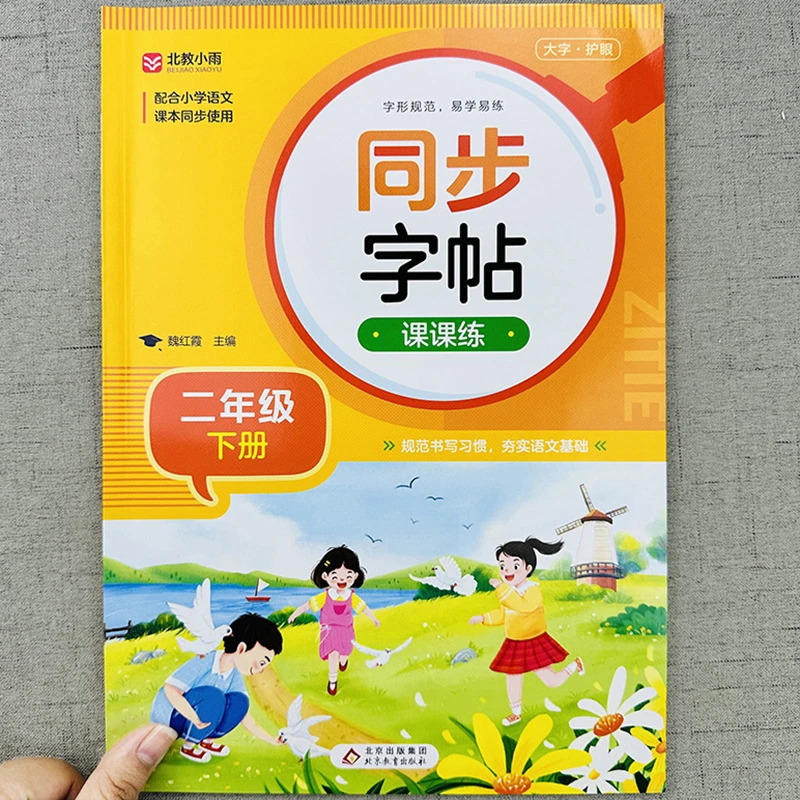 二年级字帖下册同步人教版 练字帖小学生专用语文每日一练儿童