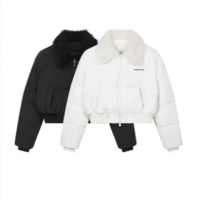 2024秋冬新款百搭气质韩版棉服保暖防风小个子时尚短裤休闲外套女