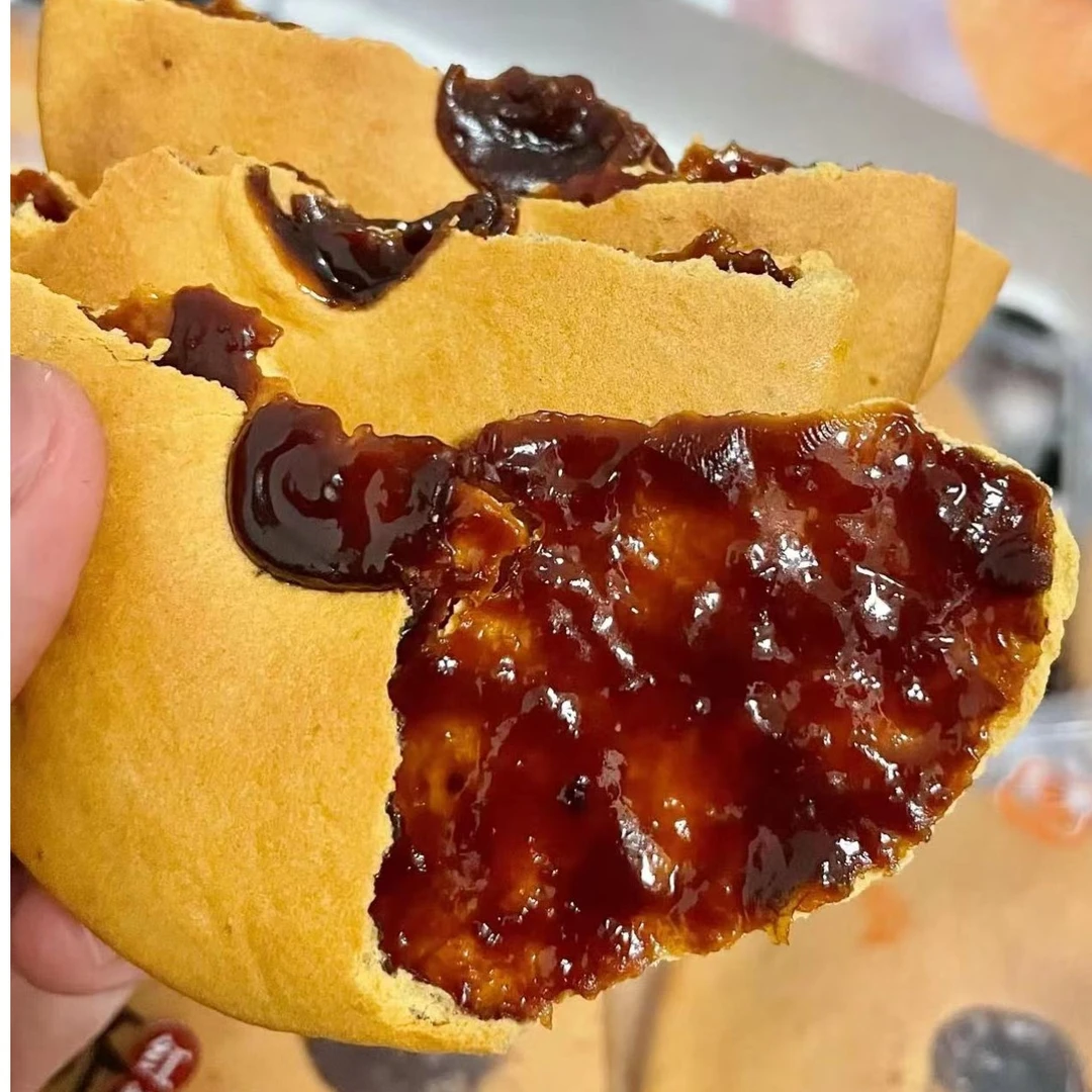 潮汕特产红糖肚脐饼纯手工制作红糖夹心酥薄脆肚脐饼特产零食糕点