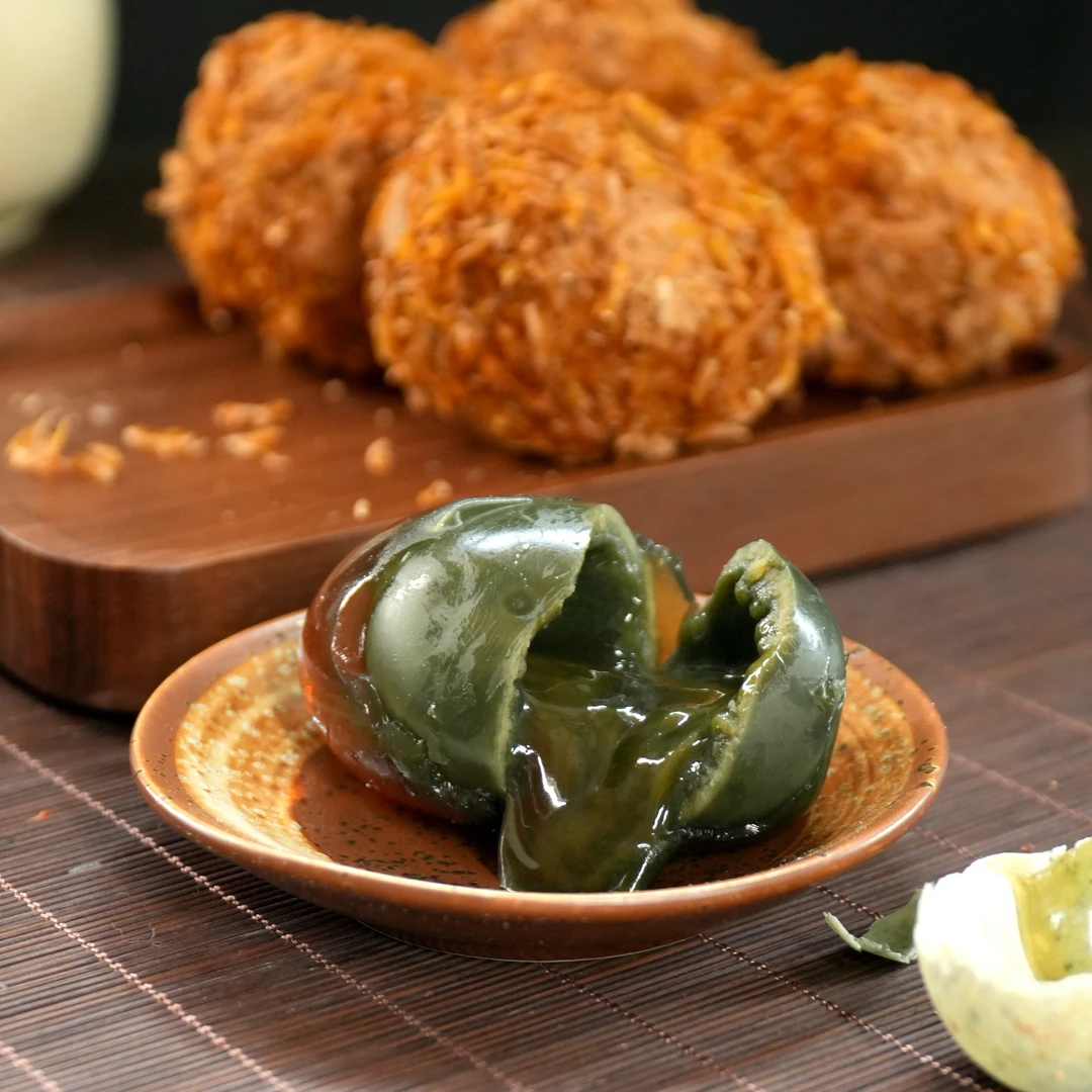 洪湖松花糖心皮蛋无铅工艺美味即食70g/枚10枚20枚优选大鸭蛋腌制