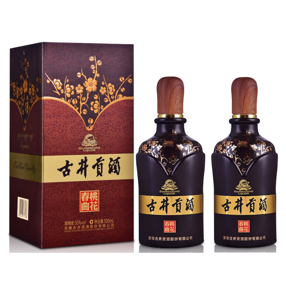 古井贡【酒水节】·桃花春曲白酒浓香型饮酒生产50度500ml*2