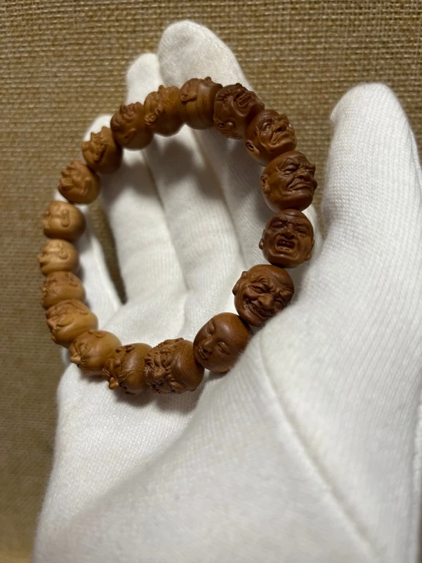 印度迈索尔老山檀香横纹18罗汉沉水高货