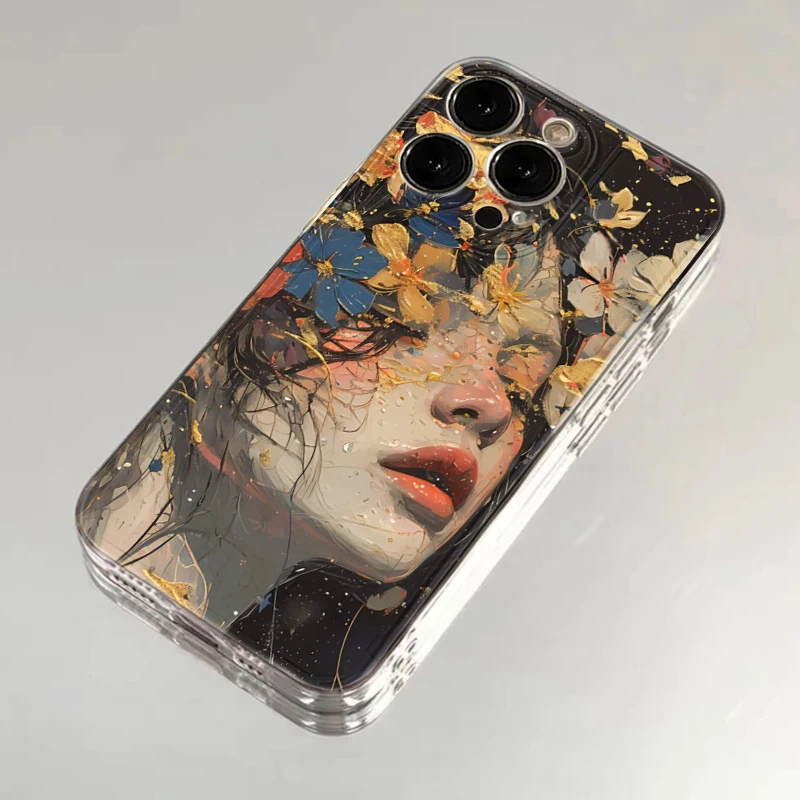 繁花似锦适用苹果华为iPhone15/14promax/13/12手机壳xs软太空壳