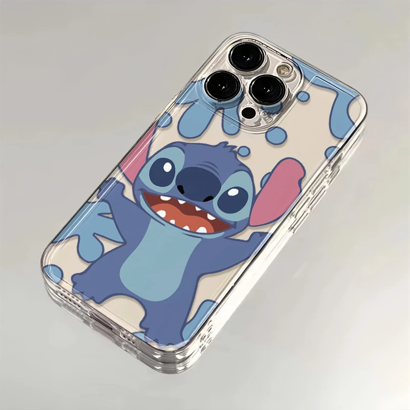 卡通史迪仔苹果华为iPhone15/14promax/13/12/11手机壳xs软太空壳