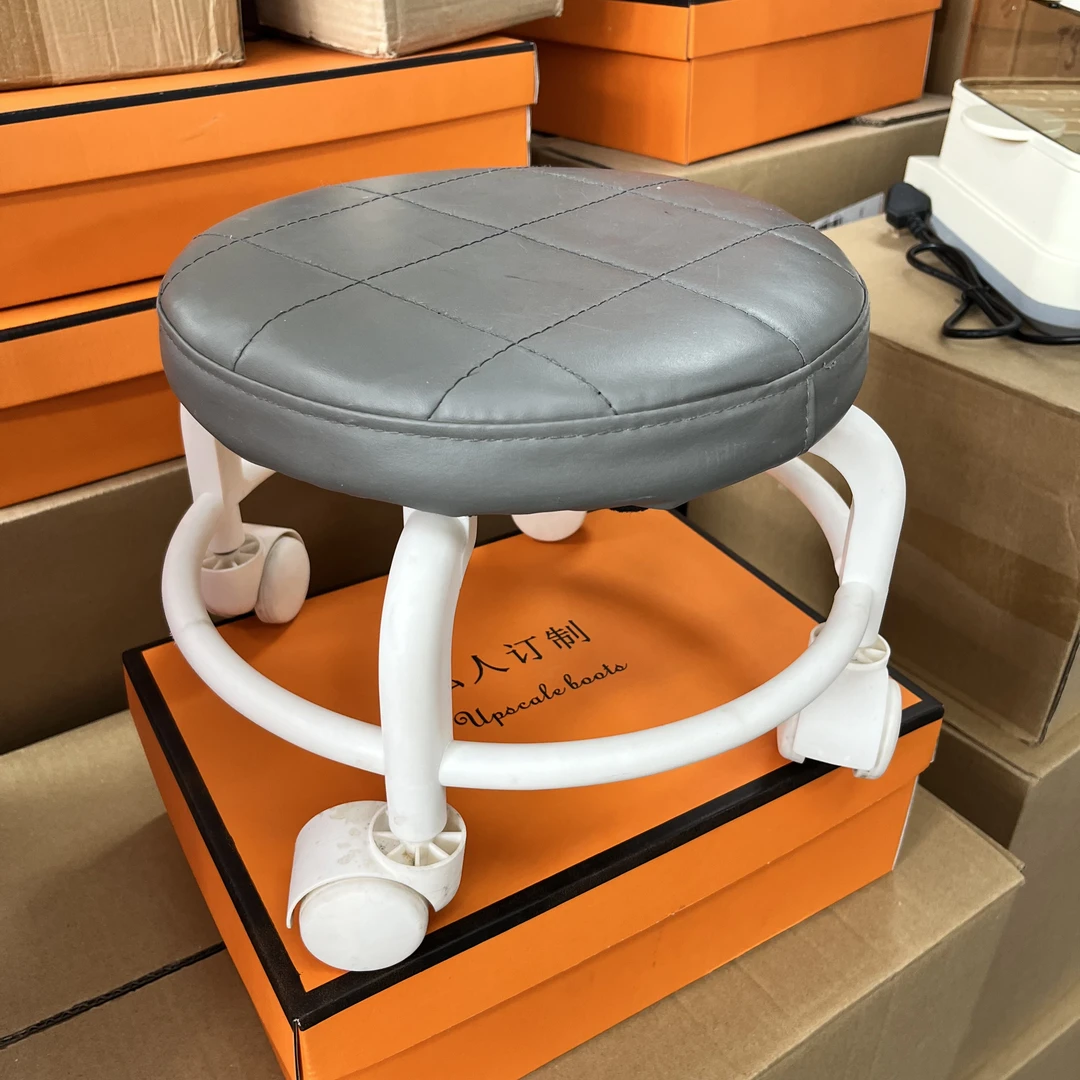 滑轮凳子人制皮滑轮凳子【随机颜色】