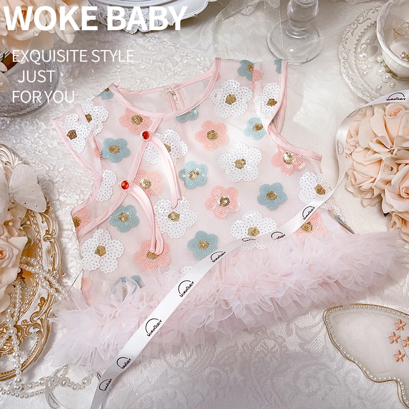 【现货】女童汉服蕾丝裙儿童中式中国风唐装上衣 V8187