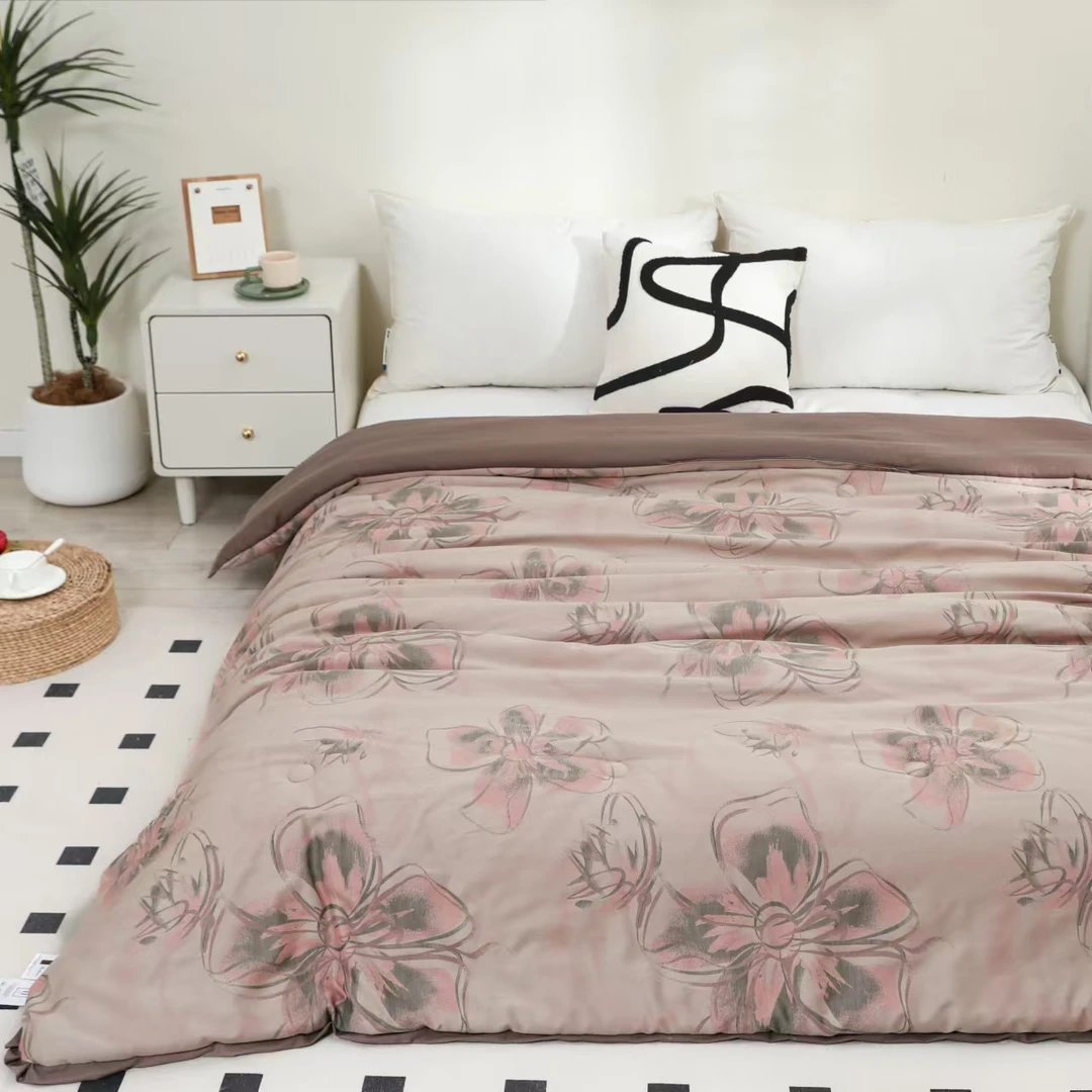 【Y花涧】 200*230cm高精密贡缎羊绒被