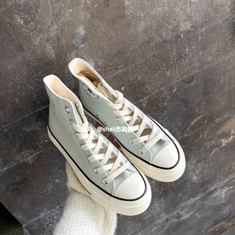 【sheii苏茵茵】新色返场~经典1970s系带厚底高帮帆布鞋E21D074A