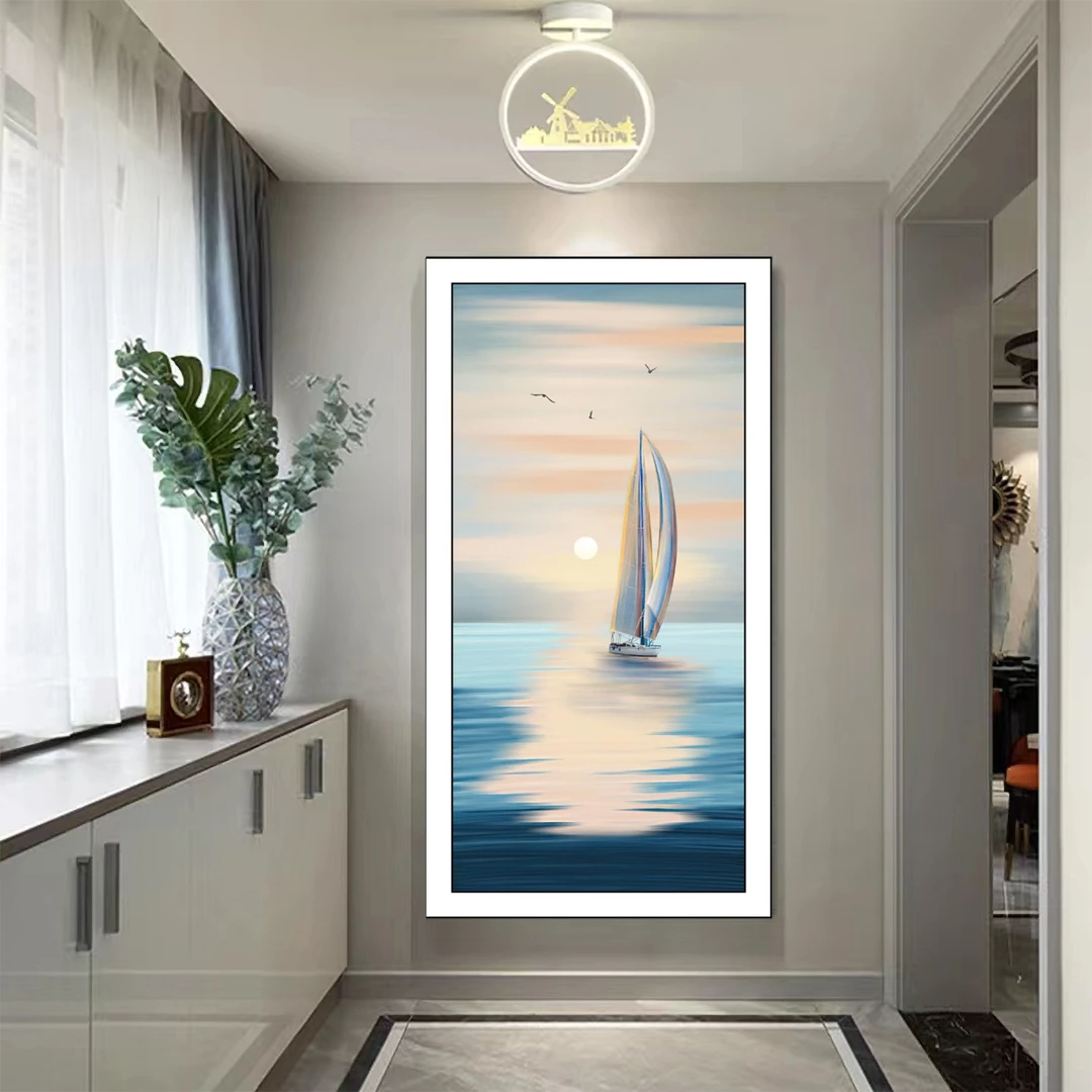 现代简约轻奢时尚入户玄关过道装饰画皮革微雕肌理挂画3d立体