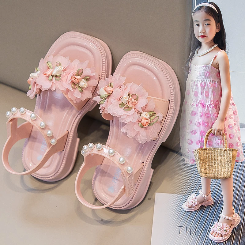 女童凉鞋夏款2024新款儿童鞋子公主鞋女孩水晶鞋软底夏季女宝爆款