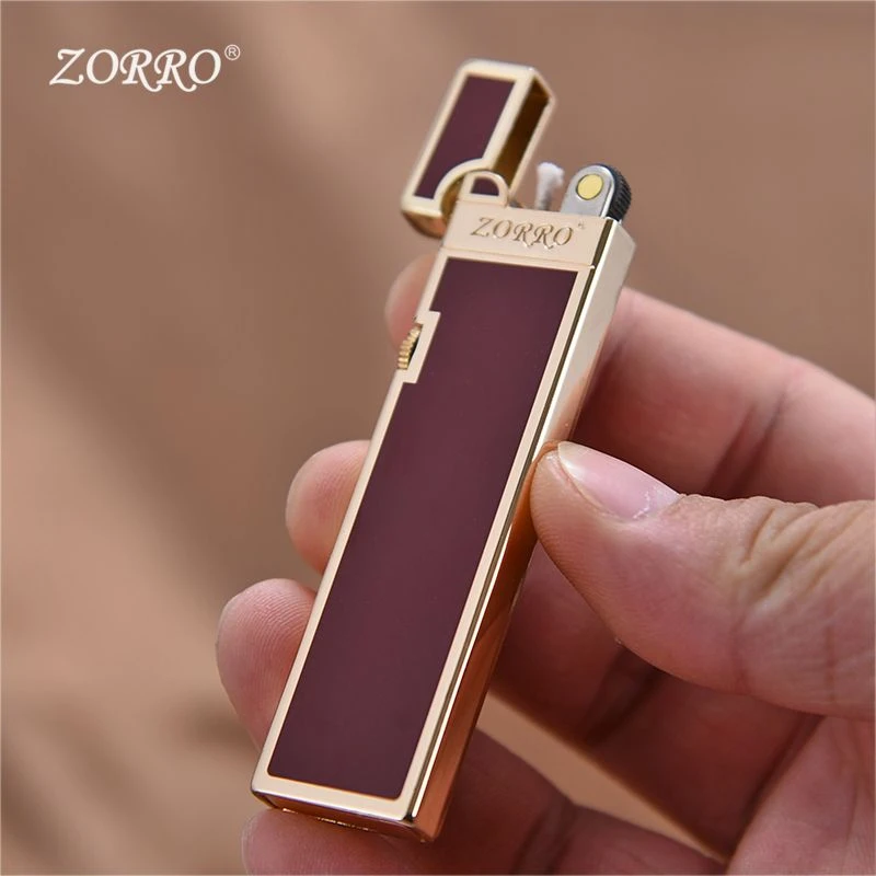 煤油打火机高颜值纤巧细长条火机刻字创意老式砂轮男士礼物