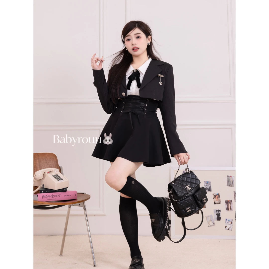 MXH830013【学院派日记-衬衫】学院风套装弹力衬