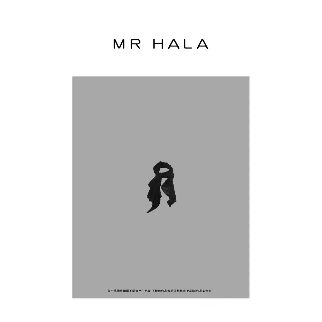 MRHALA 经典珂罗手工机纺藏区羊绒围巾 LW85903