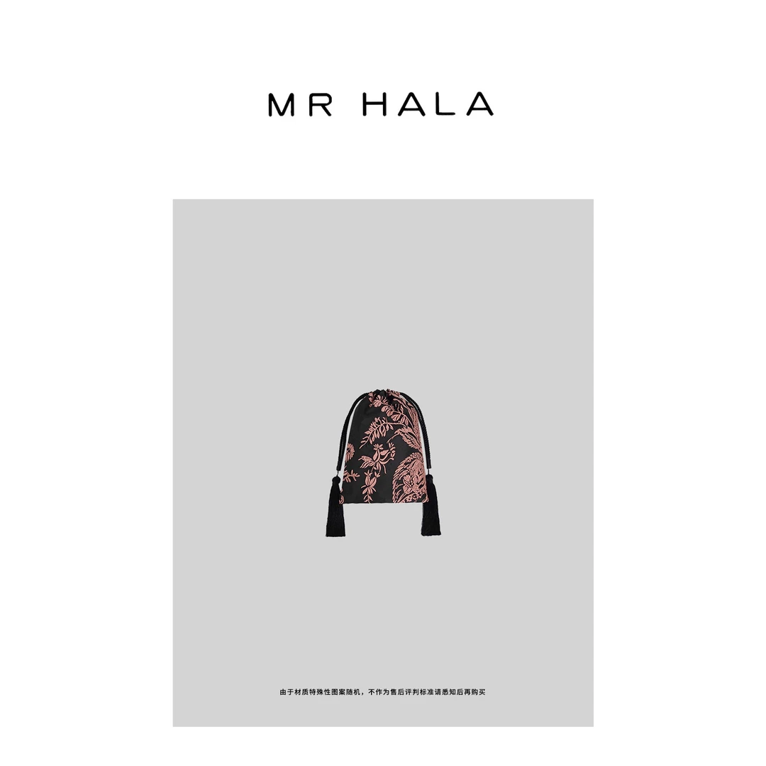 MRHALA 赋竺流苏束口蕨类锦缎手拿包女 GB40410