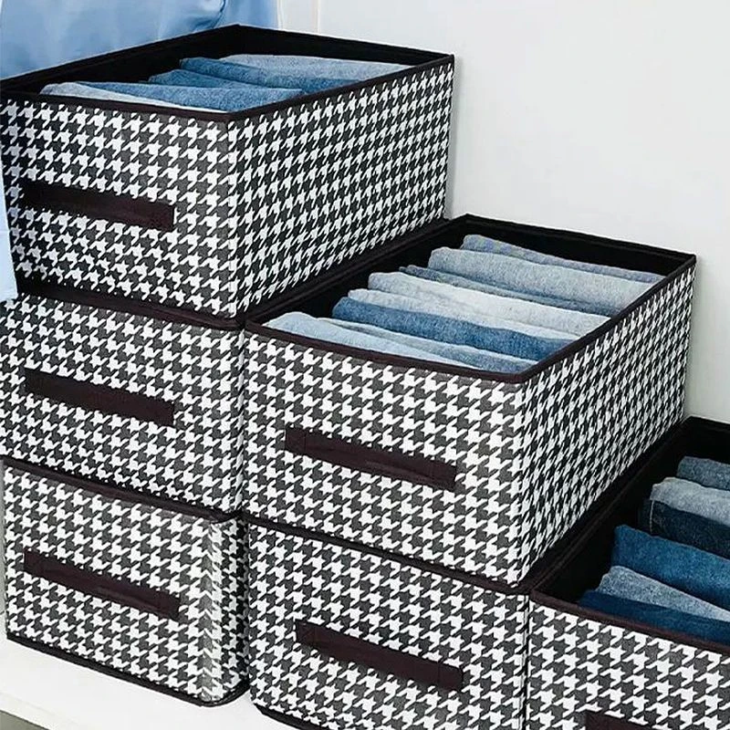 年多多收纳盒衣服裤子箱布艺可折叠整理衣物衣柜储物筐超大号