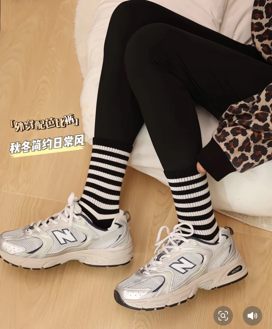 袜姐严选条子控新品潮袜