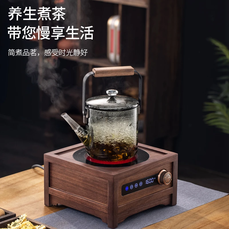 耐热玻璃提梁煮茶壶养生花茶壶家用磁吸烧水壶煮茶器高端煮泡茶炉
