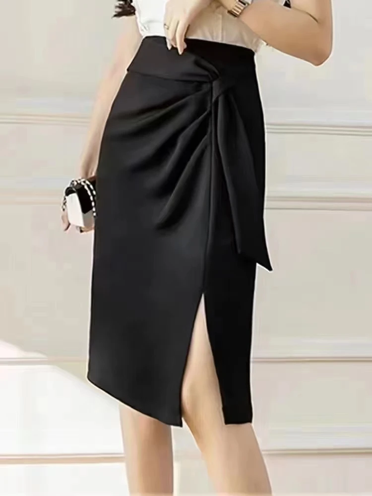 欧洲站夏季新款后面拉链半身裙女