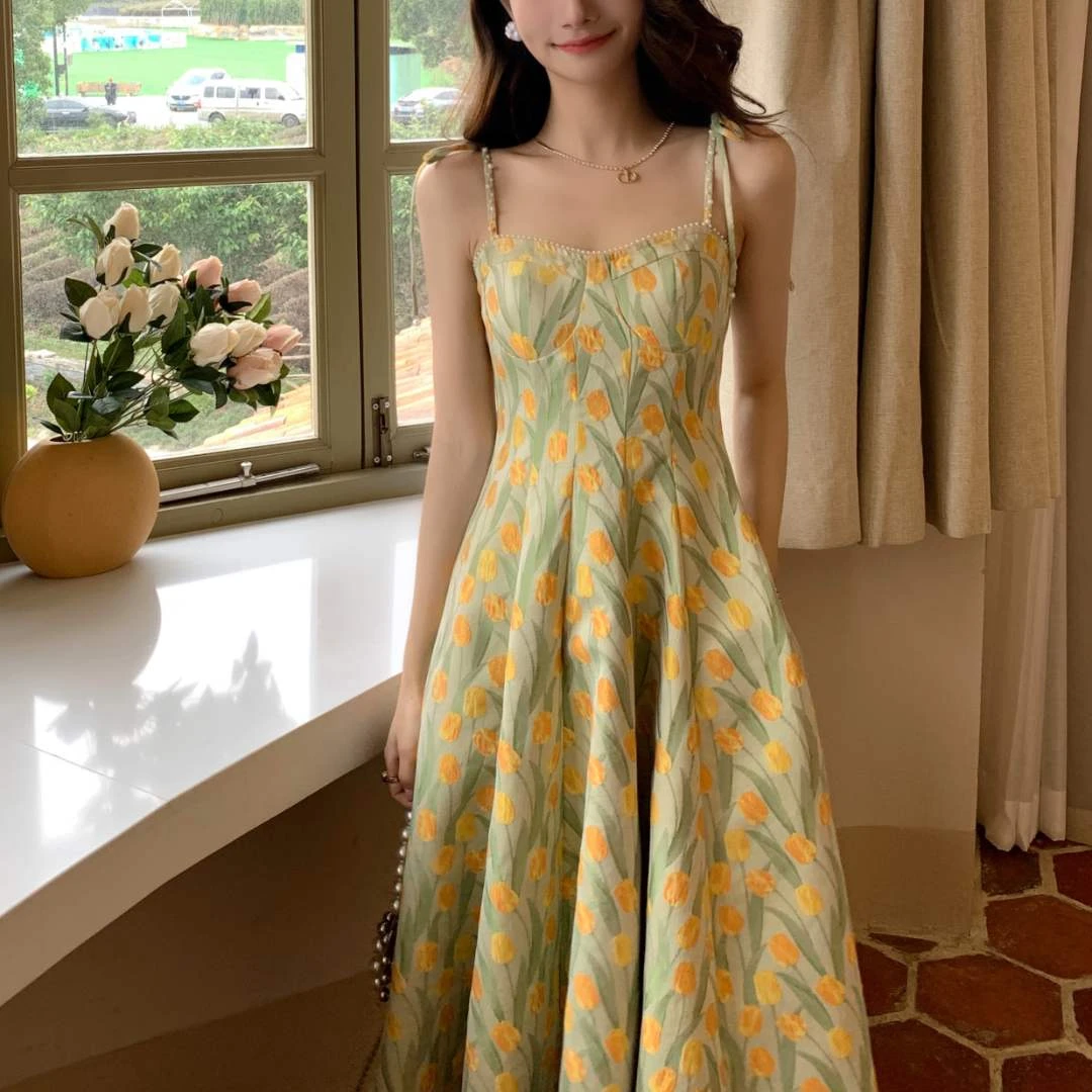 Meika-【黄昏时分】新款夏日氛围十足的小裙子-33628Q