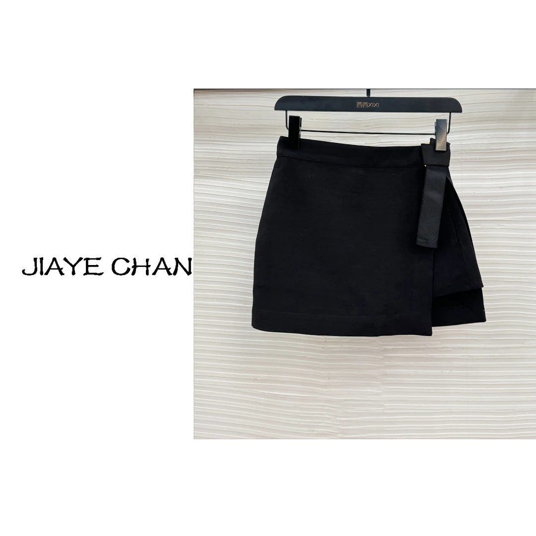 【西西高定】新款不规则设计感腰带半身裙