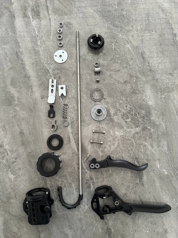 结构胶枪配件大全把手管推盘螺丝轴承垫片弹簧不锈钢杆铝盖断胶片