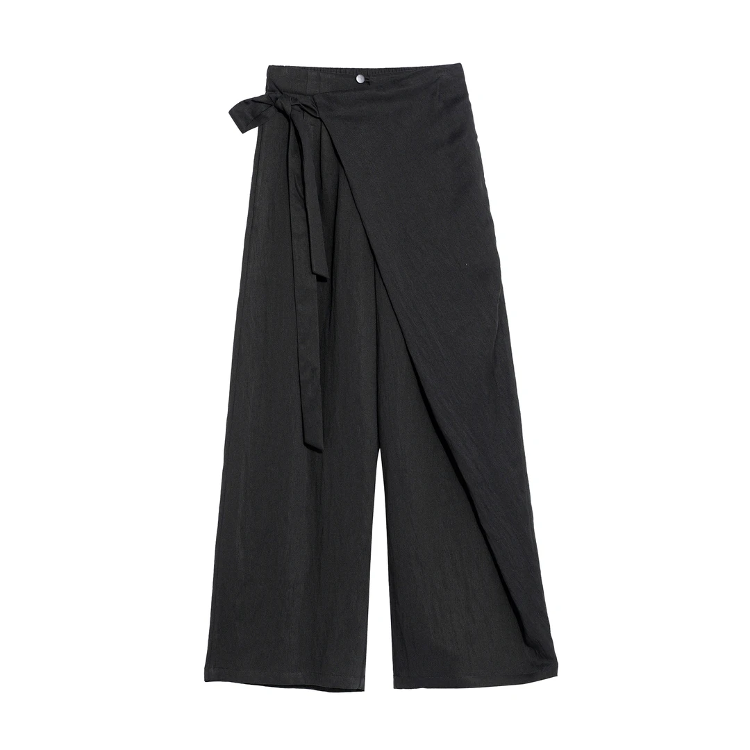 SB3231192126【素白】马乖【早春穿搭】素白绑带裤