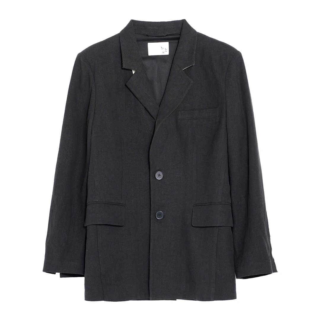 SB3231292317【素白】马乖【早春穿搭】素白亚麻休闲西装