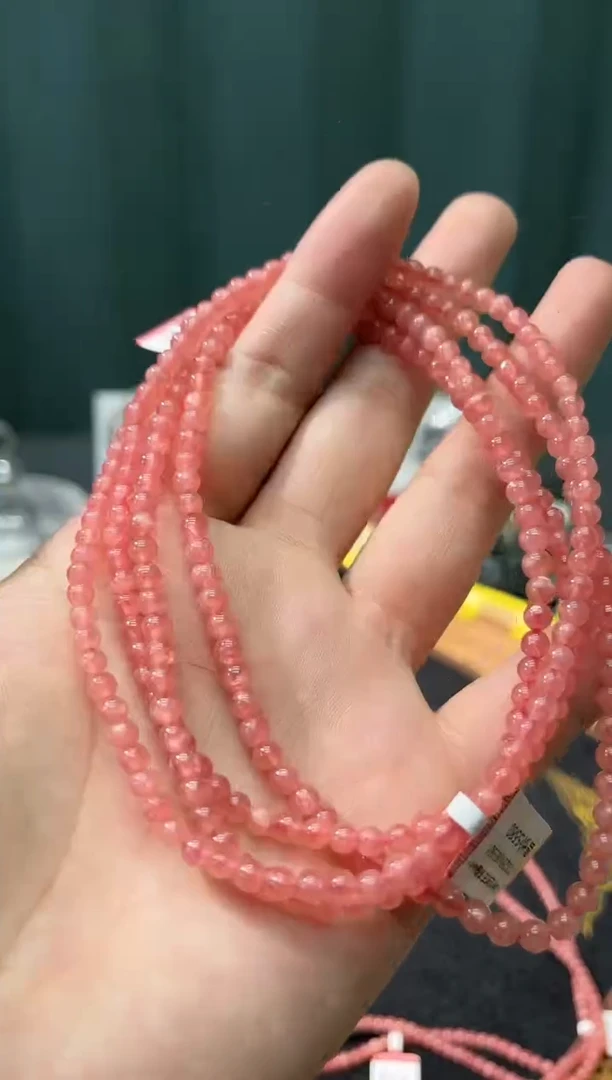 【闪购商品】菱锰矿（红纹石）·未镶嵌11多样性发其一/4+多圈