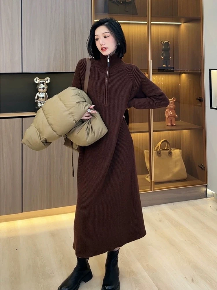 200-249非图片款春夏中长款慵懒风外穿韩版过膝休闲长裙