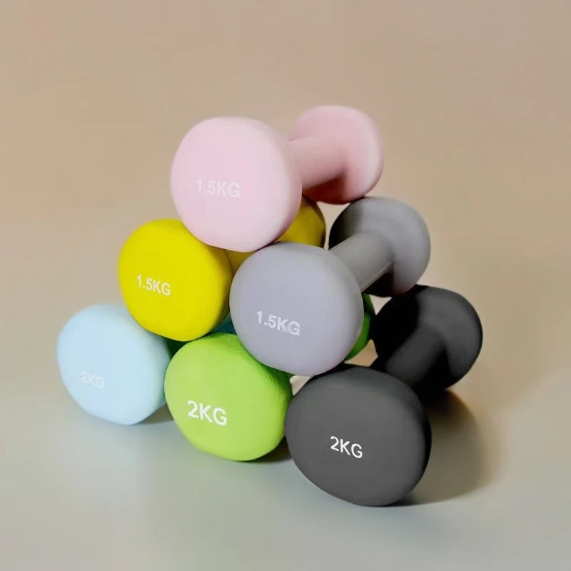 句星哑铃女士健身家用锻炼器材纯铁瑜伽女生男士儿童练臂肌小哑铃