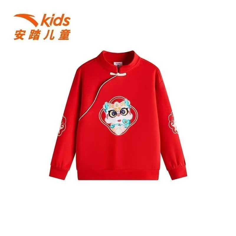 【新年龙服】安踏儿童新年卫衣女小童针织套头衫362519709