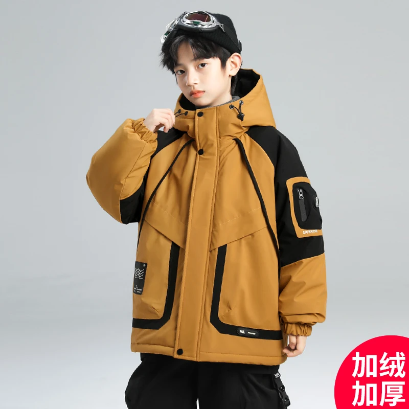 男童冬款外套2024新款加绒加厚中大儿童休闲潮CF224