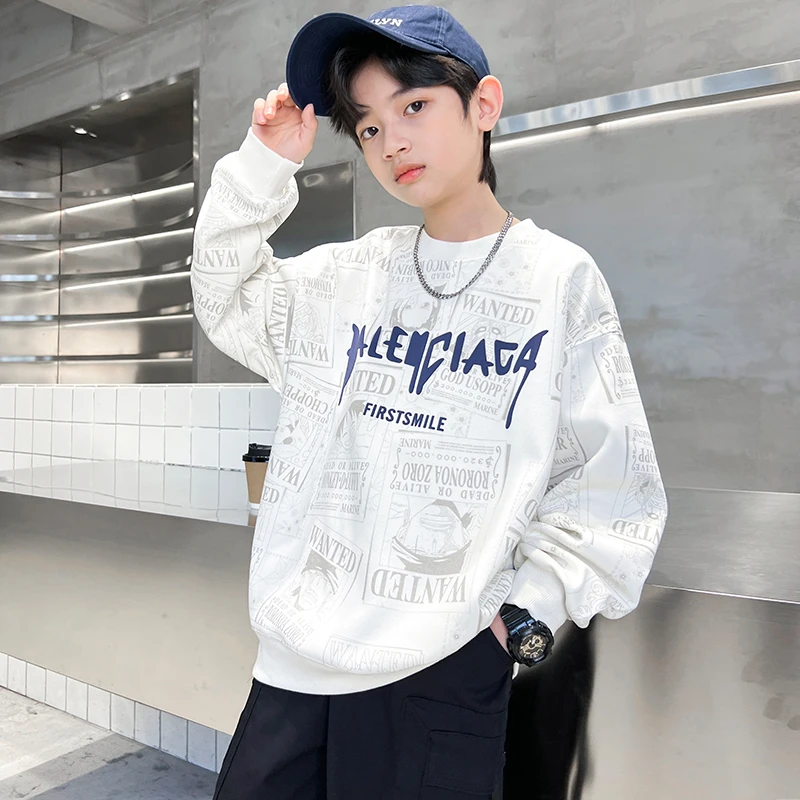 男童秋装卫衣2024新款秋季中大儿童炸街上衣潮AF064